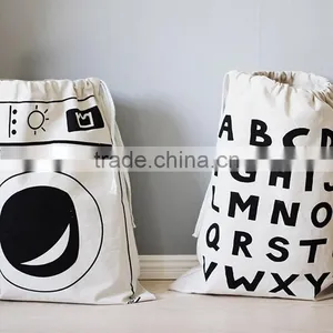 Cute Baby Toys Storage Canvas Bags Batman Bear Pattern Laundry Blanket Storage Bag Cute Wall Pocket Organizer thumbnail-2
