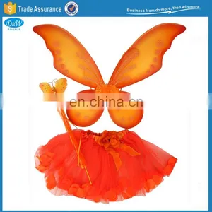 Fancy Fairy Pixie Wings Tutu Wand Costume Set For Girls Party Dressup thumbnail-4