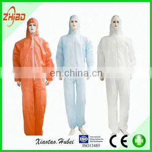 Disposable SF/Microporous Protective Safety Coverall With Hood thumbnail-1