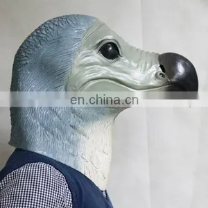 Bird Mascot Costume Latex Dodo Head Mask for Adult Halloween Party thumbnail-2