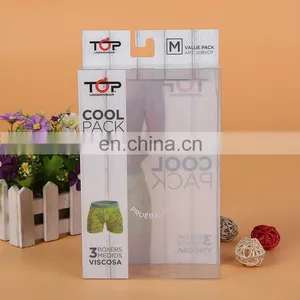 Factory Custom PVC Transparent High Grade Vareity Sizes Boxes,plastic Clear Pvc Underwear Packaging Box thumbnail-2