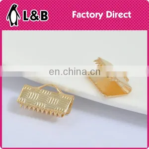 Fashion 2015 Silver Color 4*20mm Ends Fastener Metal Gold Clasp for Cord Ends thumbnail-2