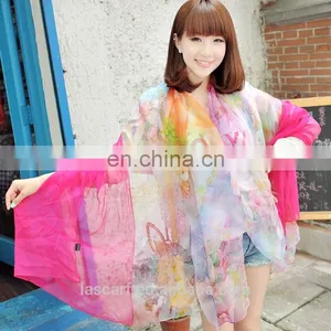 2015Elegant and Fashionable Women's Scarf Beach Dress Autumn Purple thumbnail-2