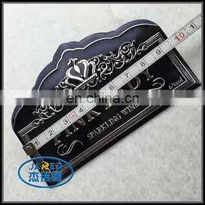 Cheap Customized Metal Crafts Aluminum Wine Label With Protective Film thumbnail-4