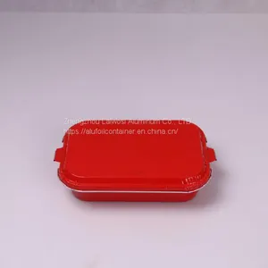 Disposable Colorful Aluminum Foil Airline Food Container/Tray thumbnail-3