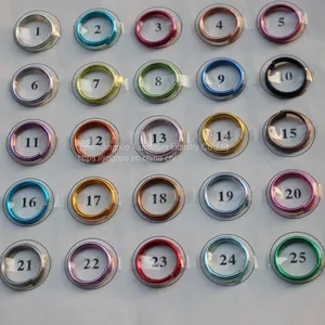 Aluminum Coil Wire 0.8mm-5.00mm Bulk Craft Wire Craft Supply Anodized Aluminum Wire thumbnail-1