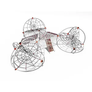 Custom Children Outdoor Natural Rope Net Playground Components Equipment Kids Knitted Net Climbing Playground thumbnail-1