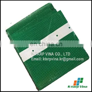 Green Leno Scaffolding Sheet, Pre-punching Holes, Webbing Reinforced Band, UV Resistant, Durable, Reusable thumbnail-1