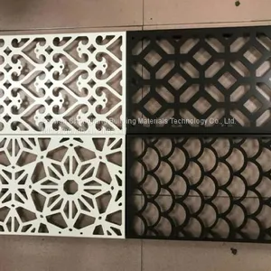 For Office Building & Resort 1220mm X 2440mm Size Carved Flowers Veneer thumbnail-1