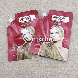 1L Free-standing Aluminum Foil Nozzle Bag Customized Shampoo/hair Dye/electrical Hair Nozzle Bag Color Printing Packaging thumbnail-4