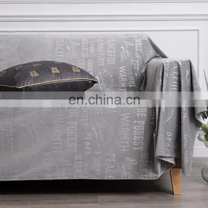 Wholesales Reversible Sofa Furniture Protector Grey Colors Soft Plush Couch Cover thumbnail-4