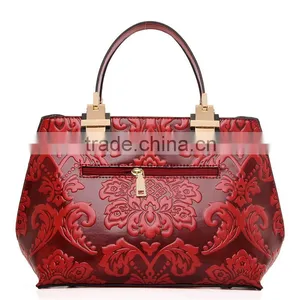 C22770B New Fashion China Unique Women Fancy Emboss Handbags thumbnail-2