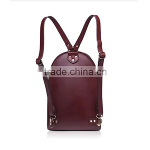 Vintage Durable Hot Style Women Backpack Leisure Small Size Simple Nappa Cow Leather Backpack for Girl thumbnail-3