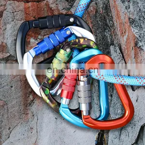 JRSGS High Quality Wholesale Carabiner Clips 30kN Climbing Carabiner Snap Hook Aluminum Carabiner Hooks S7112 thumbnail-1