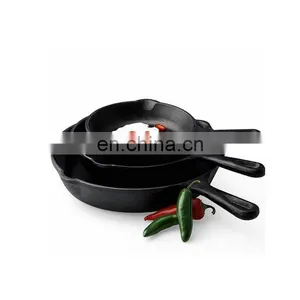 3 Section Enameled Pancake Over Sized Cheap Price Skillet With Lid thumbnail-2
