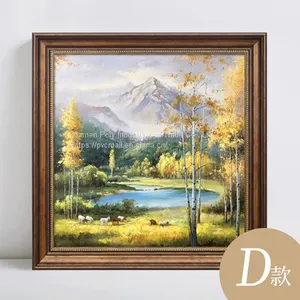Hand-painted Abstract Canvas Oil Painting Landscape Wall Art Decoration thumbnail-1