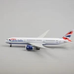20cm 787 BRITISH AIRWAYS Metal Aircraft Plane Model Gift thumbnail-1
