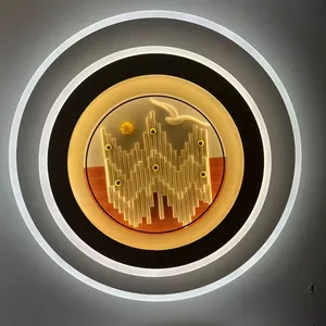 2025 Bedroom Light, Modern Minimalist LED Glass Ceiling Light, Round Nordic Creative and Personalized Study Light thumbnail-3