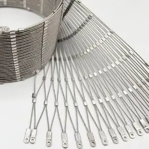 Flexible Stainless Steel Mesh Rope System for Zoo Enclosures & Barriers thumbnail-1