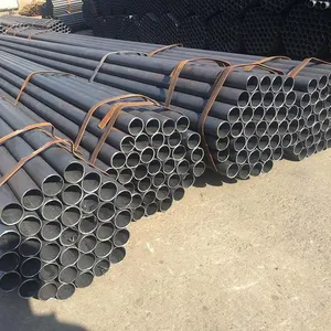 Factory Direct Selling Black Steel Pipe Q235 Q345 ASTM A53 ERW Steel Pipe thumbnail-4
