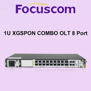 8 Port XGSPON Combo OLT 1U Rackmount Layer 3 Managed Terminal With 10G SFP+/100G Uplink for High-Speed FTTH ISP Solutions Focuscom GP5810-08 thumbnail-1