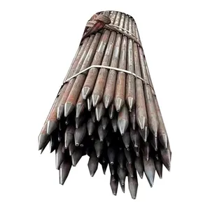 Mild Carbon Steel Umbrella Pipe Injection Grouting Tube Grout Pipe for Tunneling Construction and Forepoling thumbnail-1