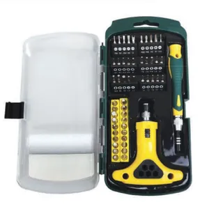 52-Piece Screwdriver & Socket Set With Plastic Case, Heat-Treated Anti-Rust Professional Hand Tool Kit for Auto & Household Repair thumbnail-1