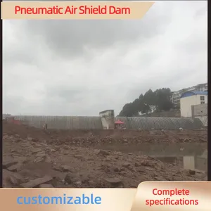 Flattenable Pneumatic Rubber Steel Dam Efficient Water Retaining Barrier For Water Conservancy thumbnail-5