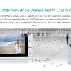 9" Video Door Phone Intercom Doorbell Security 1 Camera 2 Monitors Night Vision thumbnail-5