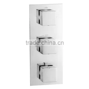 High Quality BRASS Body Cartridge In-wall Thermostatic Concealed Valve Shower Mixer Faucet thumbnail-2