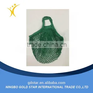 Cotton Mesh Sport Drawstring Net Shopping Bag thumbnail-2