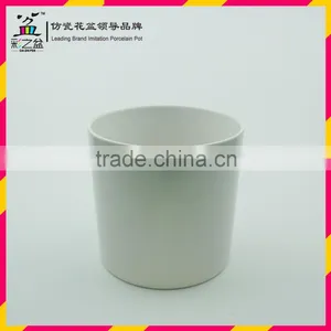 Classical Design Plastic Flower Pot Straight Barrel Round Melamine Flower Pot 1424 thumbnail-4