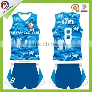 2015 Hot Sale Sublimation Volleyball Jersey Volleyball Uniform Designs Wholesale thumbnail-4
