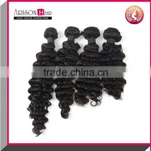 2015 New Product Deep Wave 100% Remy Raw Brizilian Virgin Hair Bundles thumbnail-3