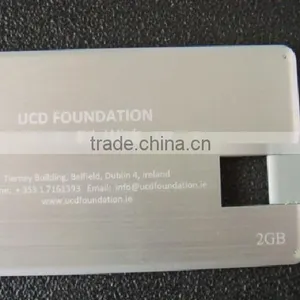 USB 2.0 High Speed Business Card Metal Usb Flash Drive 2GB for Promotion Gift thumbnail-4