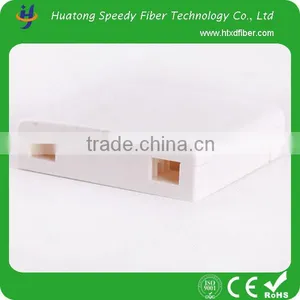 China Manufacturer FTTH Fiber Optical Socket Panel 2 SC Adapter thumbnail-1