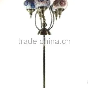 High Quality Stained Glass &Plating Iron Kitchen Bar Light Restaurant Home Decoration Multicolor Classic Floor Lamp RT-FC05M02 thumbnail-2