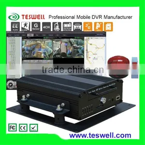 4CH 3G Realtime GPS Google Map Tracking Bus Mobile Phone View Dvr With SOS Panic Button for Urgent Alarm thumbnail-1
