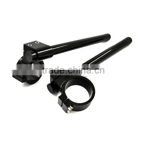 BJ-COHB-037B Custom 37mm CNC Billet Alloy Riser Off Road Clip On Handlebars For Kawasaki Ninja 250R thumbnail-3