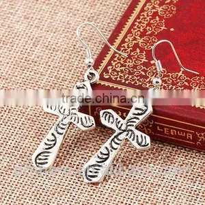 Fancy Drop Earrings Factory, George Michael Cross Earring thumbnail-5