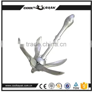 Marine Folding Grapnel Kayak Anchor Hot Dipped Galvanized 1.5kg Quality Choice thumbnail-3