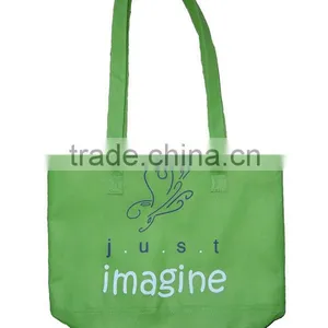 Cheap Green Recycle Non-woven Shopping Bag With Long Handle thumbnail-1