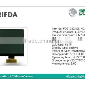 FSTN Type 160x160 Monochrome Dot Matrix Lcd Display thumbnail-2
