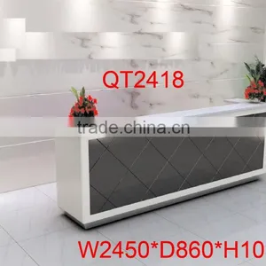 High Quality Grace Cheap Reception Desk Factory Sell Directly QT2418 thumbnail-1