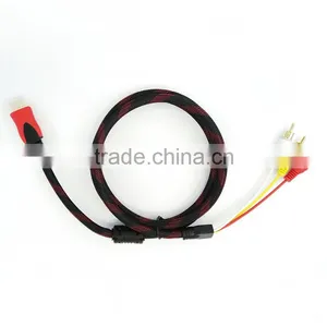 Factory Customized 1.5m/5ft Hdmi to av Adapter Cable for Computer/monitor/projector/home Theater thumbnail-3