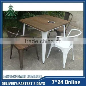 Wholesale Restaurant Stackable Metal Chair Retro Chairs For Sale Quality Choice thumbnail-3
