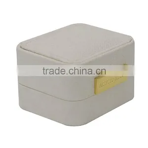 Customized 2016 Luxury Leather Foam Inserts Jewelry Ring Box for Paper Jewelry Box thumbnail-3