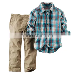 Boy's Spring Autumn Shirt and Pant Set thumbnail-1