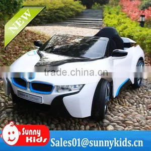 New Style 12V Licensed Ride on Car Toys Remote Control Baby Battery Car i8 JE168 thumbnail-1