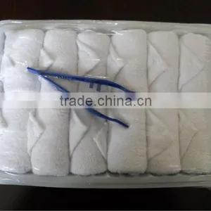 China 100% Cotton Aviation Inflight Towel,Disposable Airline Hot Cotton Towel in Tray thumbnail-1